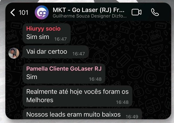 Depoimento GoLaser RJ: até hoje vocês foram os melhores